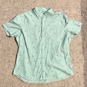 Light Green Short Sleeve Casual Shirt